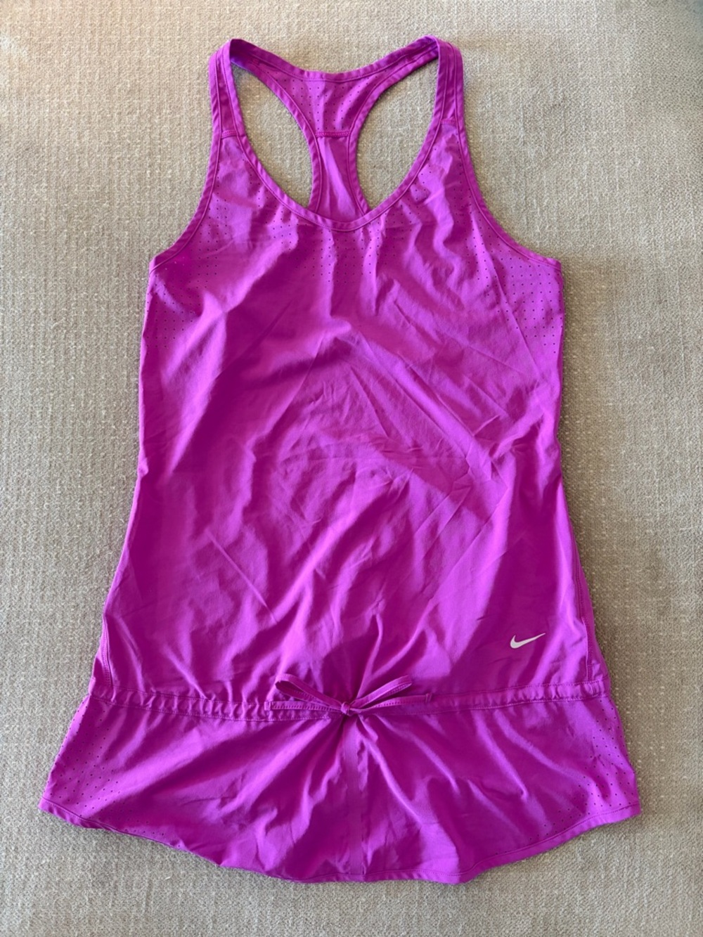Nike Women's Magenta Racerback Swim Coverup Dress